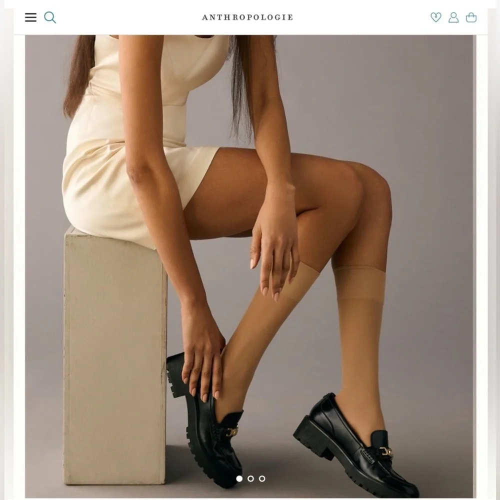 NWT Anthropologie Bea knee high beige stockings❤️❤️❤️❤️